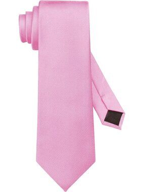 Men's Ties Solid Colour Light Pink Imported Twill Formal Neckties